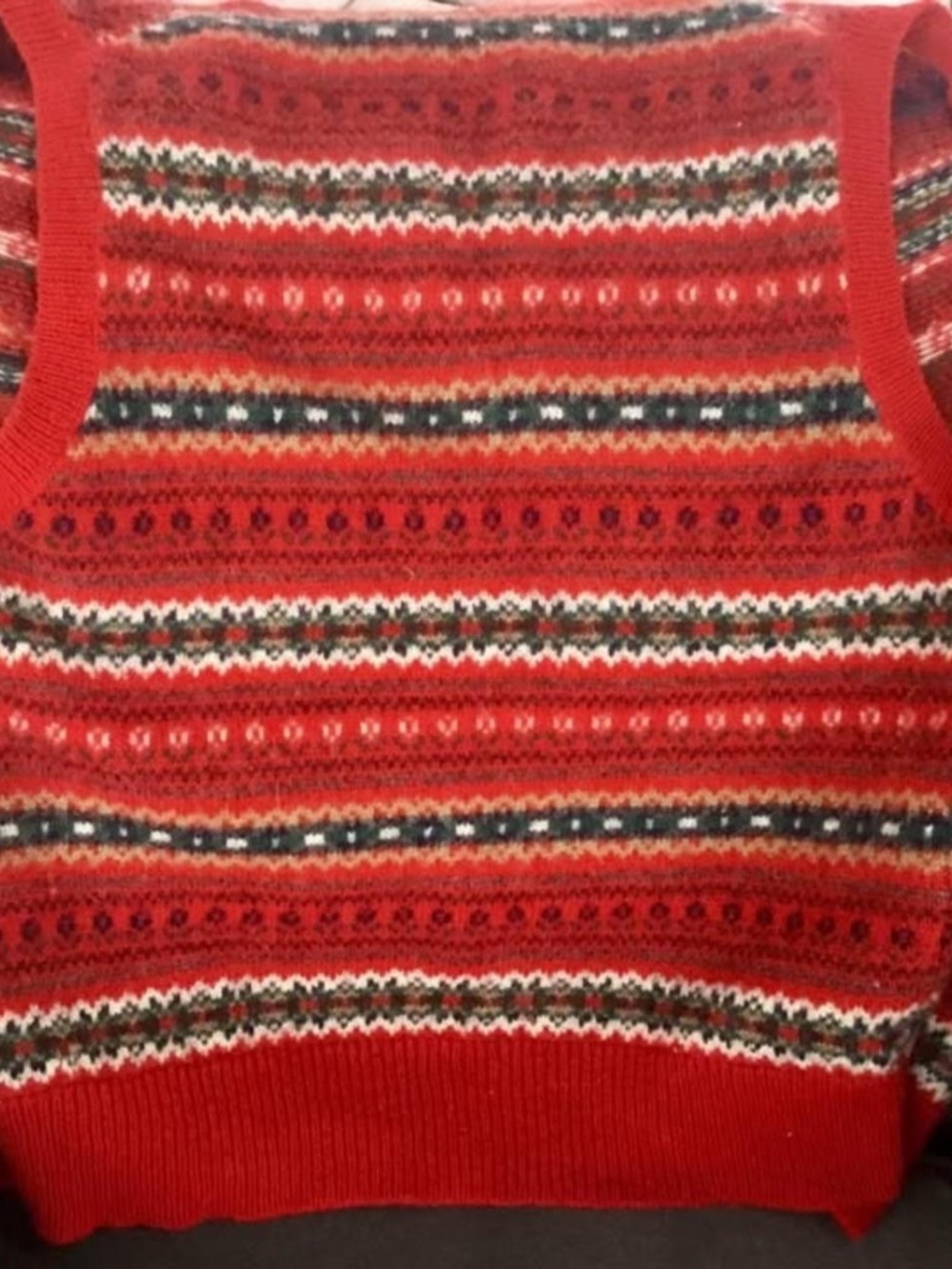 1970's Vintage Fair Isle 100% Shetland Wool Vest